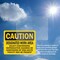 Signmission Designated Work Area Select Carcinogens Reproductive Hazards Caution Sign, Vinyl Dec5x3.5in, 2PK OS-2PACK-CS-D-35-L-19138 - alternate 6